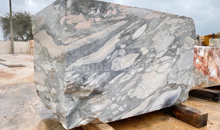 Portugal Calacatta Grey marble block