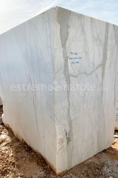 Portugal white marble block