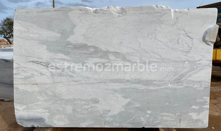 Portugal white marble block