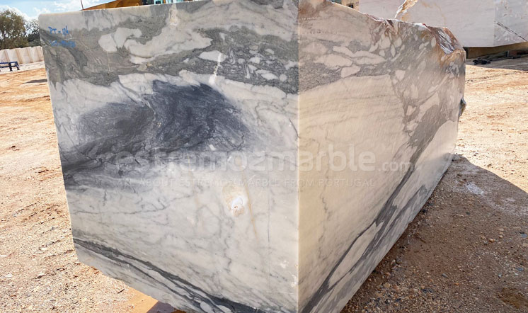 Calacatta Grey marble block